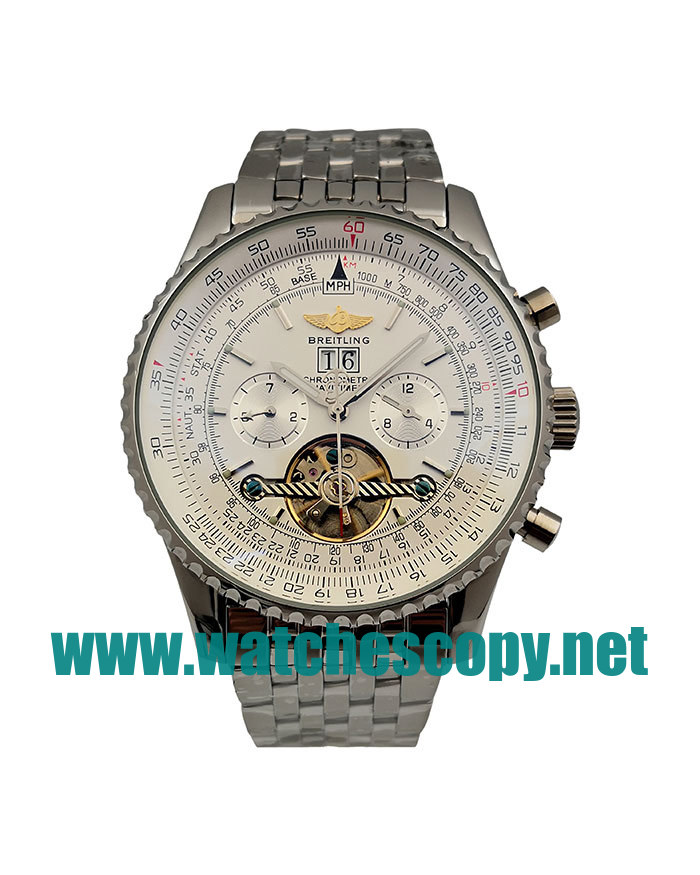 UK Top Quality Breitling Navitimer World A24322 Fake Watches With White Dials For Men