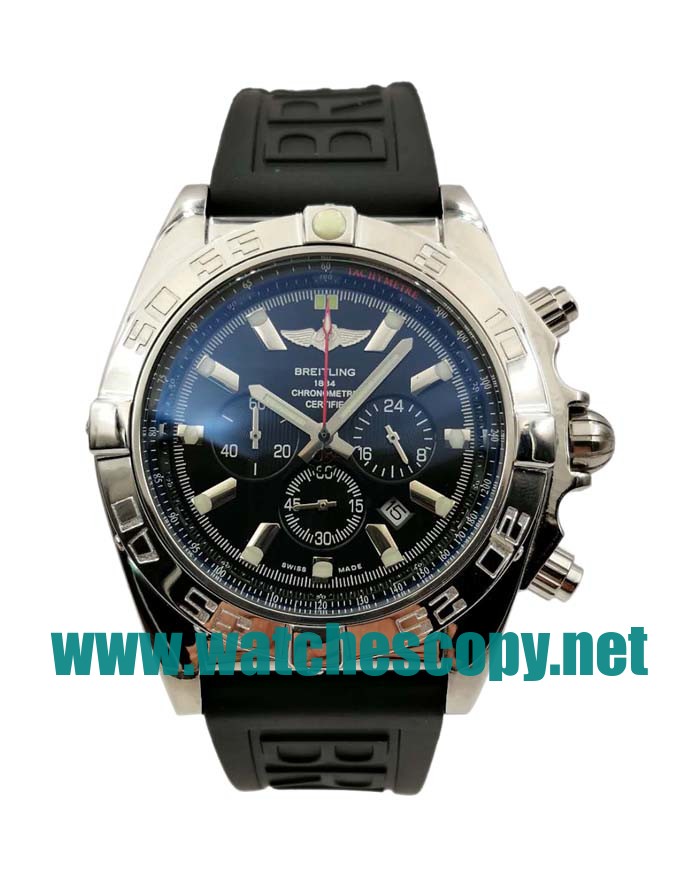 UK Best Quality Breitling Chronomat AB0110 Replica Watches With Black Dials For Men