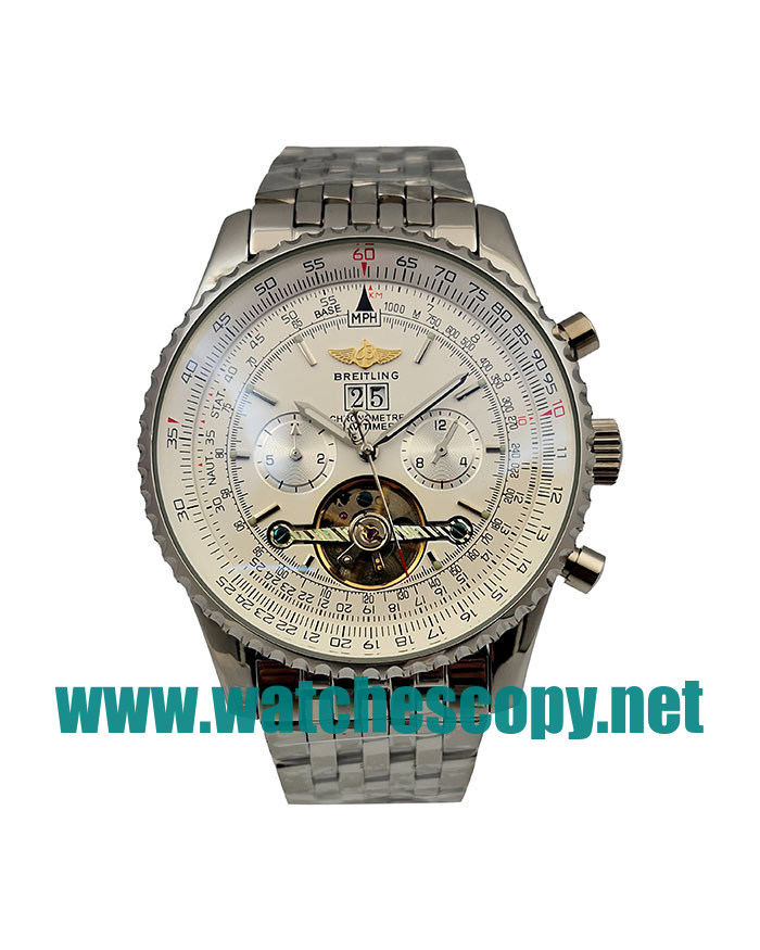 UK AAA Qualtiy Fake Breitling Navitimer World A24322 with White Dials For Men