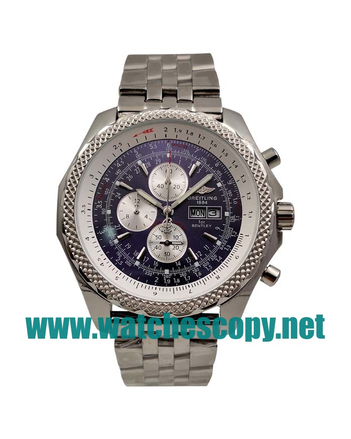 UK Best Quality Breitling Bentley GT A13362 Replica Watches With Blue Dials For Men